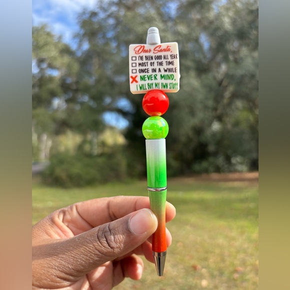 Custom Pen with XMAS Theme NWOT - Picture 1 of 2